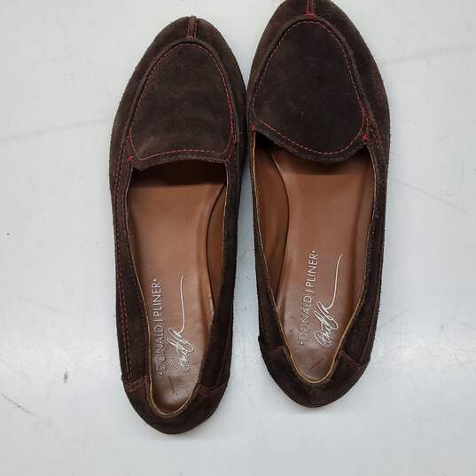 Donald J. Pliner Women's Brown Suede Loafers Size 8.5M image number 3