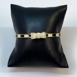 Designer Kate Spade Gold-Tone Bow Tie Band Bangle Bracelet 20.6g