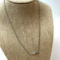 Designer Kendra Scott Silver-Tone Rhinestones Leanor Pendant Necklace image number 1