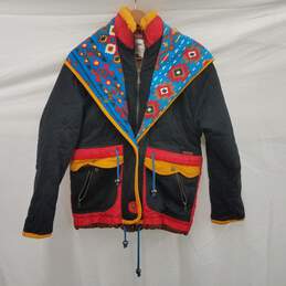 VTG London Fog Kids 100% Cotton Blend Button & Zipper Hood Jacket Size L /14