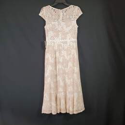 Adrianna Papell Women Ecru/Ivory Lace Dress Sz4 NWT alternative image