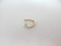 10K Yellow Gold Diamond Accent Hoop Single Earring 1.6g image number 2