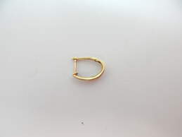 10K Yellow Gold Diamond Accent Hoop Single Earring 1.6g alternative image
