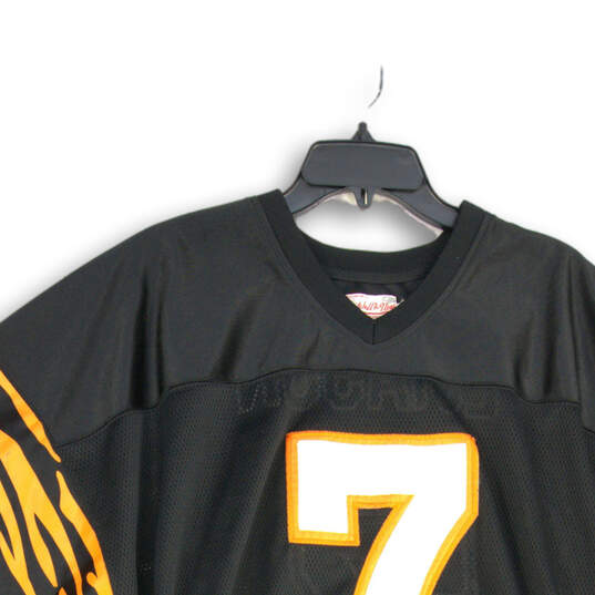 Mens Black Boomer Esiason #7 Short Sleeve Pullover Football Jersey Size XL image number 3