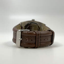 Designer Joan Rivers V377 Silver-Tone Brown Analog Dial Quartz Wristwatch alternative image