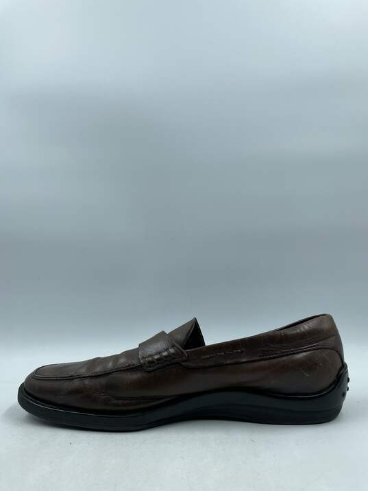 Authentic Tod's Chestnut Penny Loafers M 10.5 image number 2