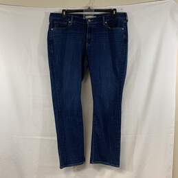 Women's Dark Wash Levi's Classic Straight Jeans, Sz. 18W
