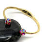Designer Kate Spade Gold-Tone Multicolor Ball Crystal Marmalade Bracelet image number 1