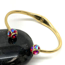 Designer Kate Spade Gold-Tone Multicolor Ball Crystal Marmalade Bracelet