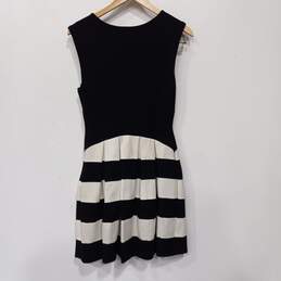 Eva Franco Women's Black & White Sleeveless Fit & Flare Dress Size 6 alternative image