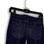 Womens Blue Denim Medium Wash Stretch Pockets Skinny Leg Jeans Size 26P image number 4