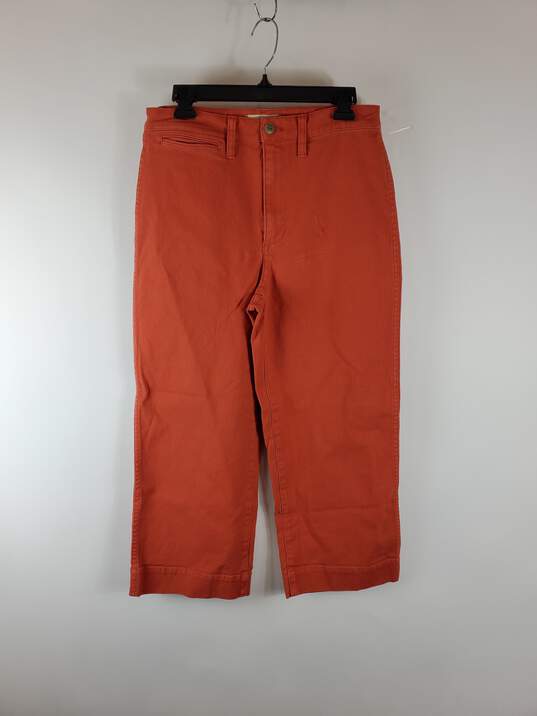 Madewell Women Orange Denim Jeans 29 image number 1