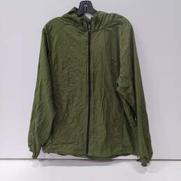 Men's Green Asics Packable Jacket Size L