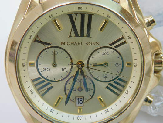 Michael Kors MK-5605 Chronograph & Skagen Denmark Analog Women's Dress Watches 213.8g image number 4
