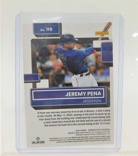 2022 Jeremy Pena Donruss Optic Rated Rookie Houston Astros image number 2
