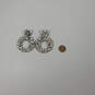 Designer J. Crew Gold-Tone Floral Clear Crystal Cut Stone Drop Earrings image number 3