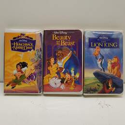 Vintage Walt Disney VHS Tapes Bundle (Set of 3)