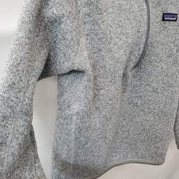 Light Grey Patagonia 1/2 Zip Fleece Sweatshirt Size M alternative image