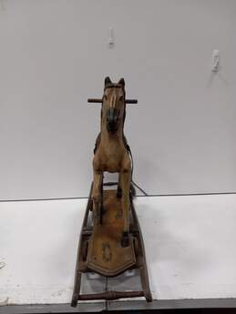 Antique Wooden Rocking Horse alternative image