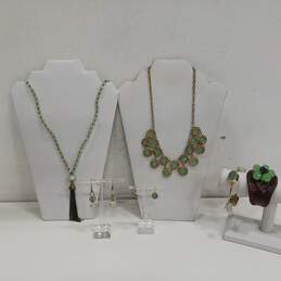 Assorted Green and Brown Fashion Jewelry Lot of 6