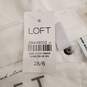 Loft Women White Ripped Jeans Sz 28/6 NWT image number 6