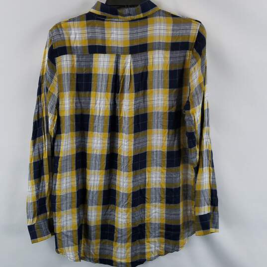 Banana Republic Checkered Button Up Women M image number 2