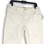 NWT Free People Womens White Denim 5-Pocket Design Flared Jeans Size 31 image number 3