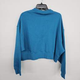 Oversized Blue Crewneck Sweater alternative image