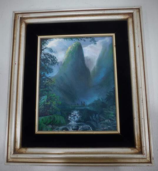 McRae Artist Signed Framed Landscape Oil Painting Art Piece image number 1