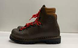 Alico Italy Brown Leather Work Boots Shoes Size 10.5 W
