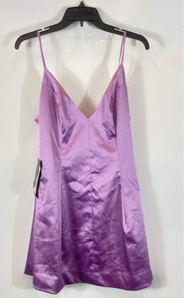 Bebe Purple Satin Midi Dress - Size 10 NWT