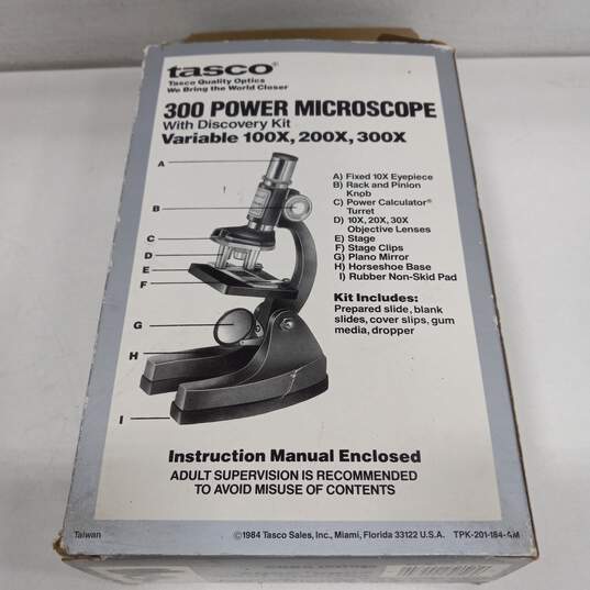 Tasco 300 Microscope in Original Box image number 5