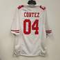 Mens White San Francisco 49ers José Cortez #04 Football NFL Jersey Size M image number 2