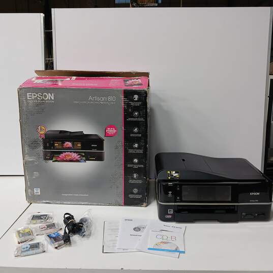 Epson Artisan 810 Wireless All-in-One Color Inkjet Printer In Box image number 1