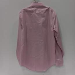 Calvin Klein Infinite Non Iron Stretch Slim Fit Stretch Collar Pink Button Up Dress Shirt Size 34/35M alternative image