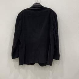 Burberry Mens Black Velvet Single Breasted Two Button Blazer Size 48R w/COA alternative image