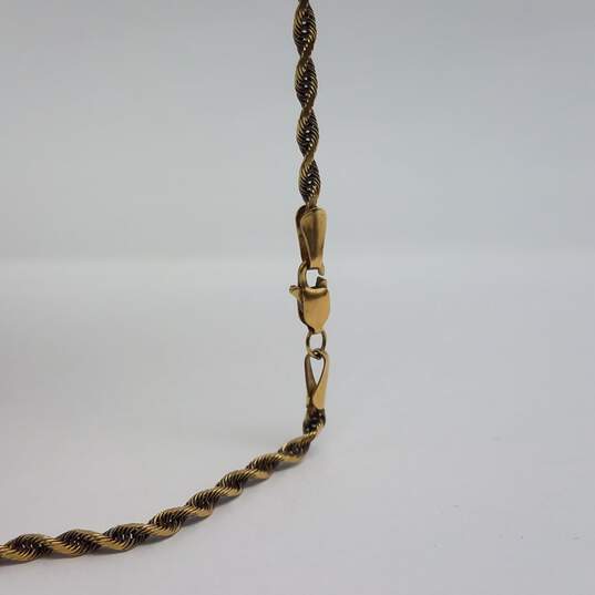 OR 14k Gold 2mm Rope Chain Necklace 6.0g image number 4