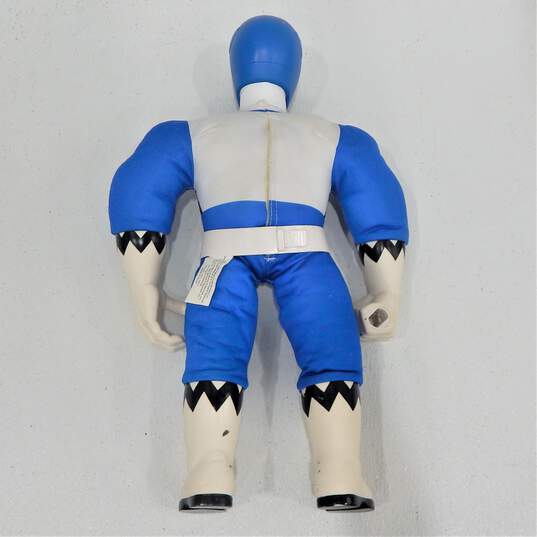 VTG 1999 Power Rangers Lost Galaxy Power Bashers 20in. Blue Ranger Electronic Talking Plush image number 2