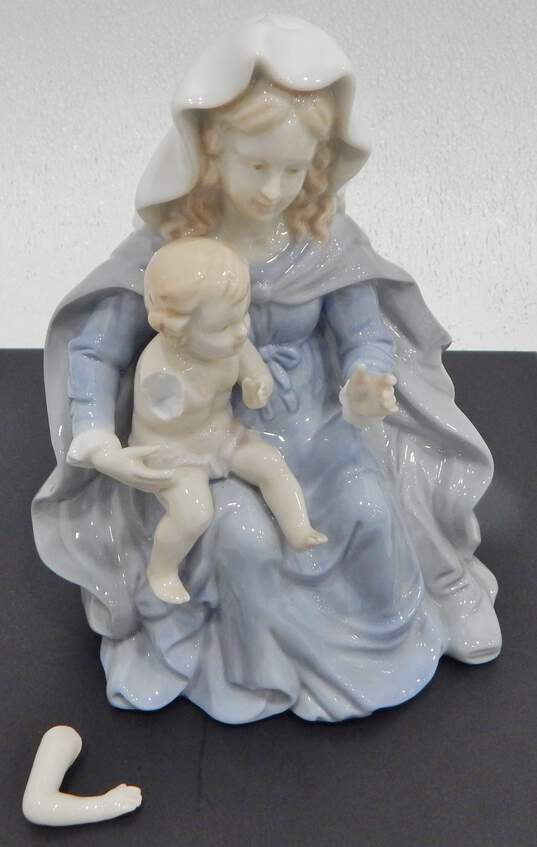 Vintage 1980 Roman Valencia Madonna And Christ Child Figurine Porcelain image number 1