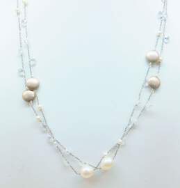 Artisan Sterling Silver Romantic Pearl Jewelry 31.7g alternative image