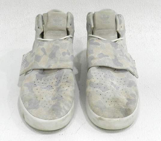 adidas Tubular Invader Strap White Camo Men's Shoe Size 10 image number 1