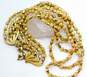 Vintage Crown Trifari Gold Tone Beaded Multi Strand Necklace 119.2g image number 3