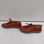 Birkenstock Red Leather Shoes Size 6.5 (EU 37L) image number 2