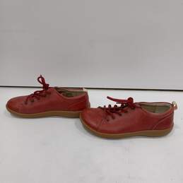 Birkenstock Red Leather Shoes Size 6.5 (EU 37L) alternative image