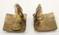 Marjorie Baer San Francisco Brass Triangles Textured Square Clip On Earrings image number 3