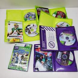 VTG. Lot Of x7 XBOX 360 Kinect & Sports Games P/R Untested alternative image