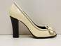 FENDI  Women's Patent Leather Heels  Color Off White   Size US  4.5   Authenticated image number 1