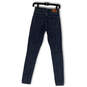Womens Blue Denim Medium Wash Distressed Pocket Skinny Leg Jeans Size 25 image number 2