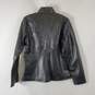 Kenneth Cole Women's Black Leather Jacket SZ S NWT image number 2