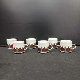 Bundle of Six Mikasa Rainflower Coffee Cups